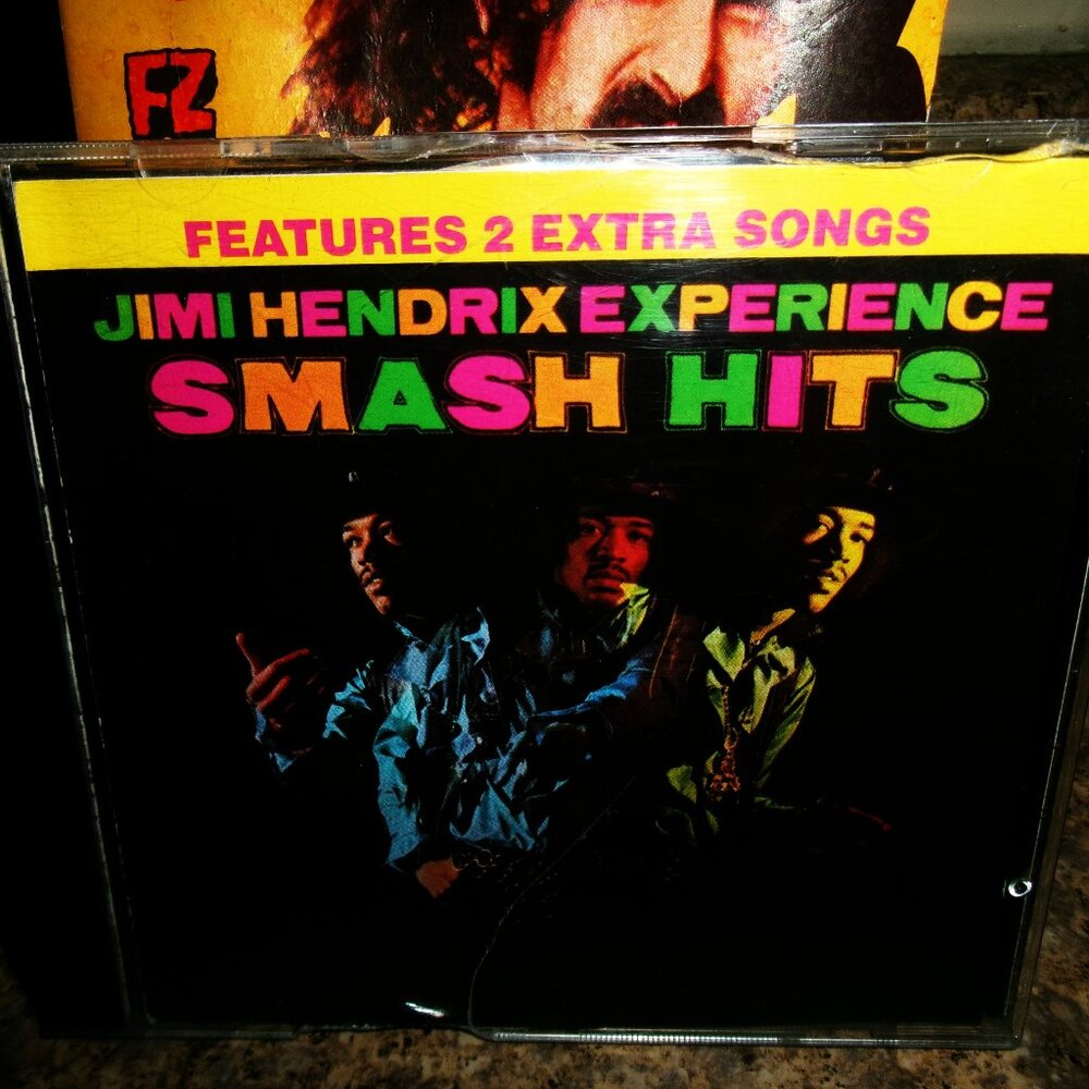 jimi hendrix smash hits remastered canada graphic cd - hard rock guitar fire
